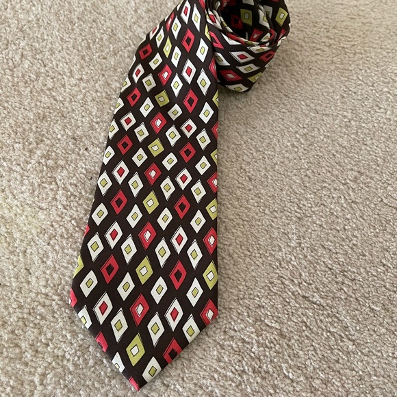 NWOT Vera Bradley for Baekgaard 100% Silk Men’s Tie. - Picture 2 of 10